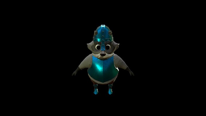 Raccoon Knight 3D Model