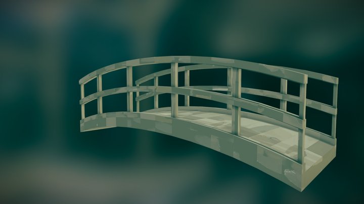 Japanese Bridge 3D Model