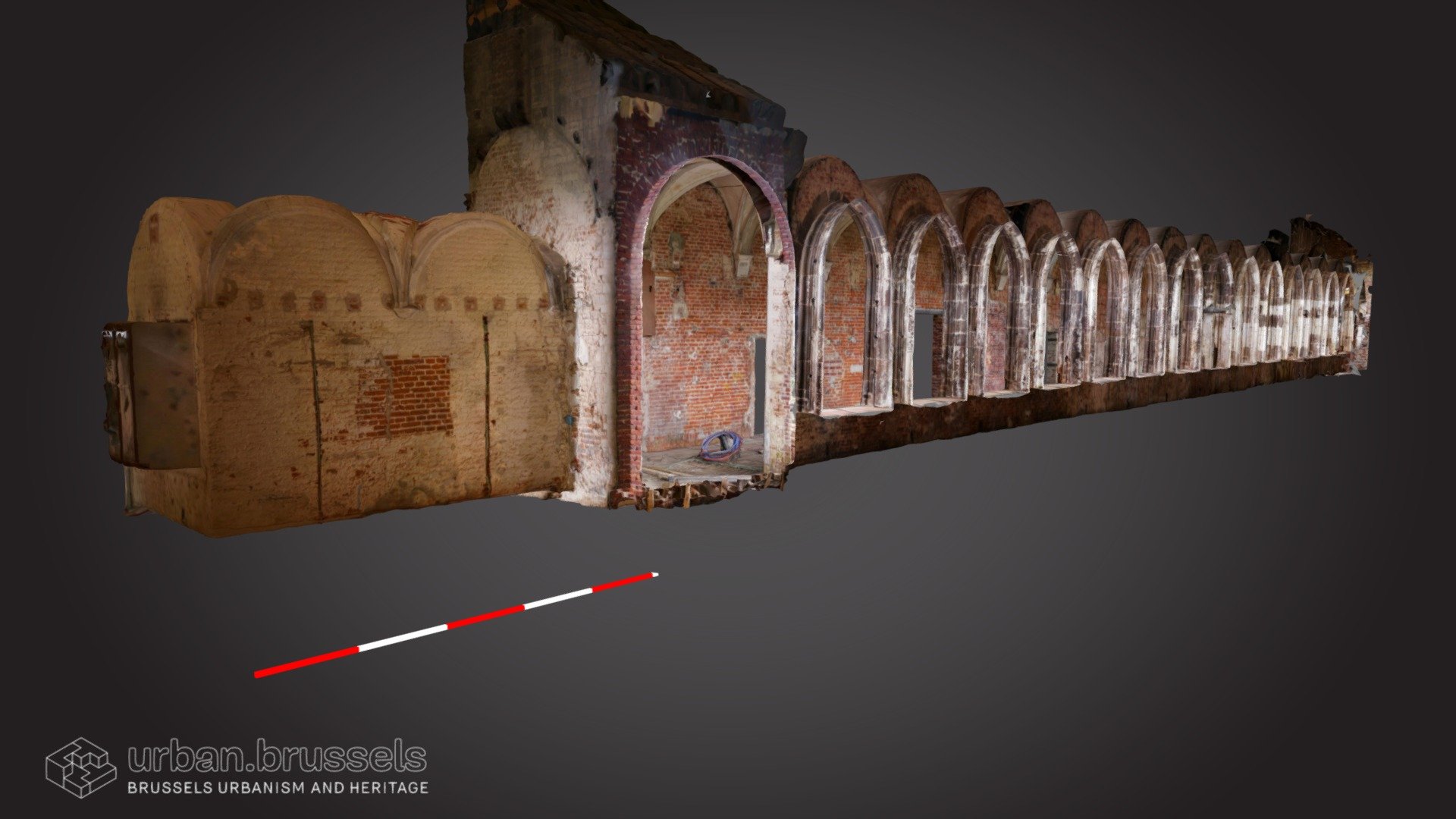 Cloister gallery at Rouge-Cloître, Auderghem