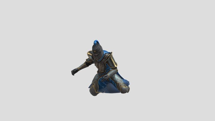 Knight Electrocuted 3D Model