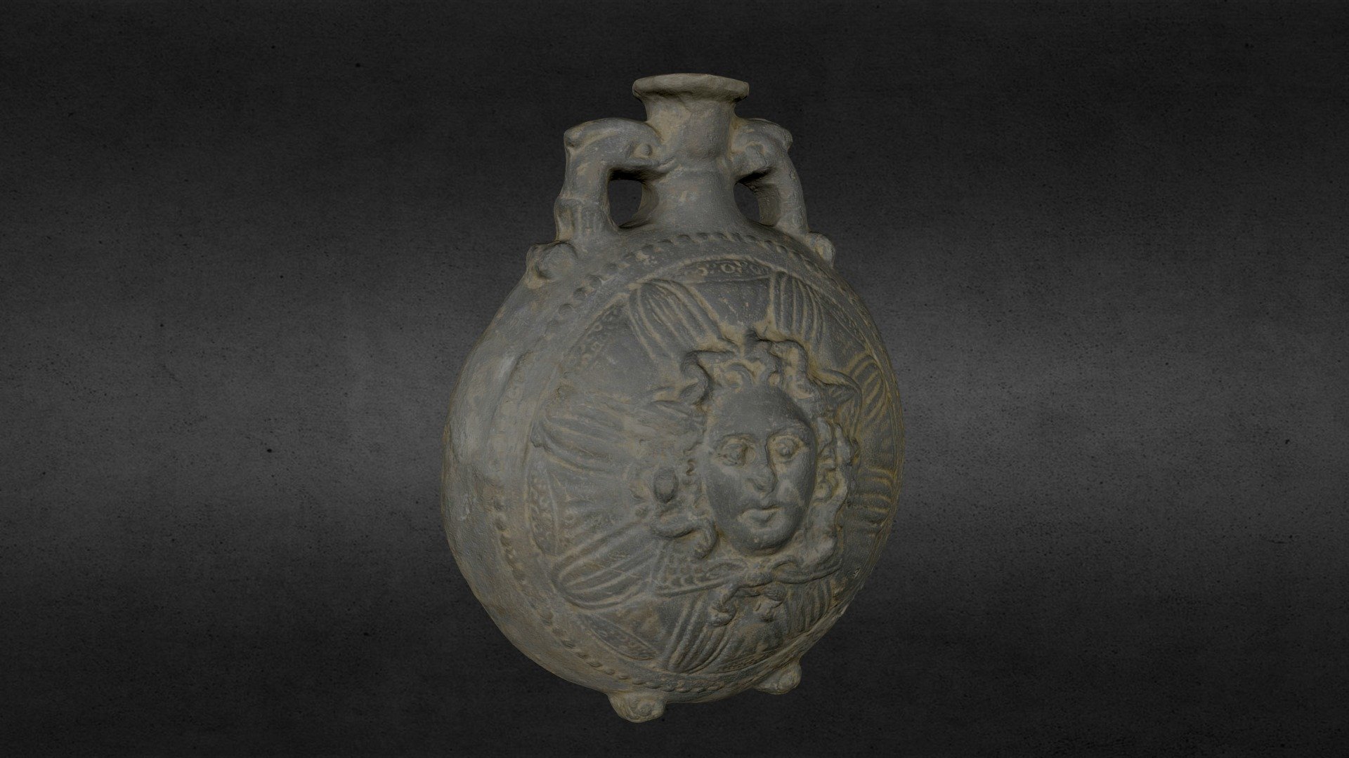 Black-ware flask (Ptolemaic Period)