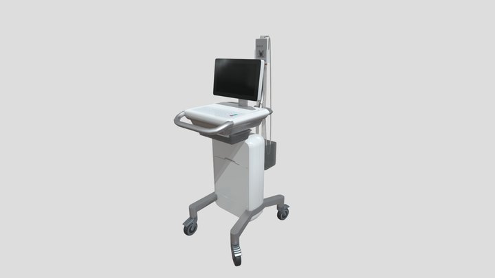 12 lead ECG Machine 3D Model