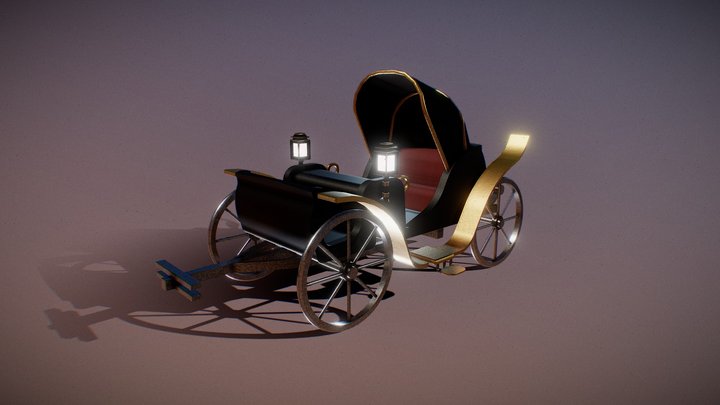 Victorian Wagon 3D Model