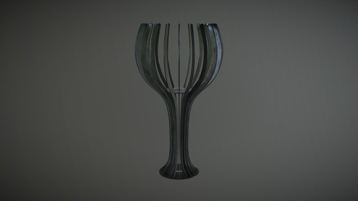 Torch Holder - Raw iron version 3D Model