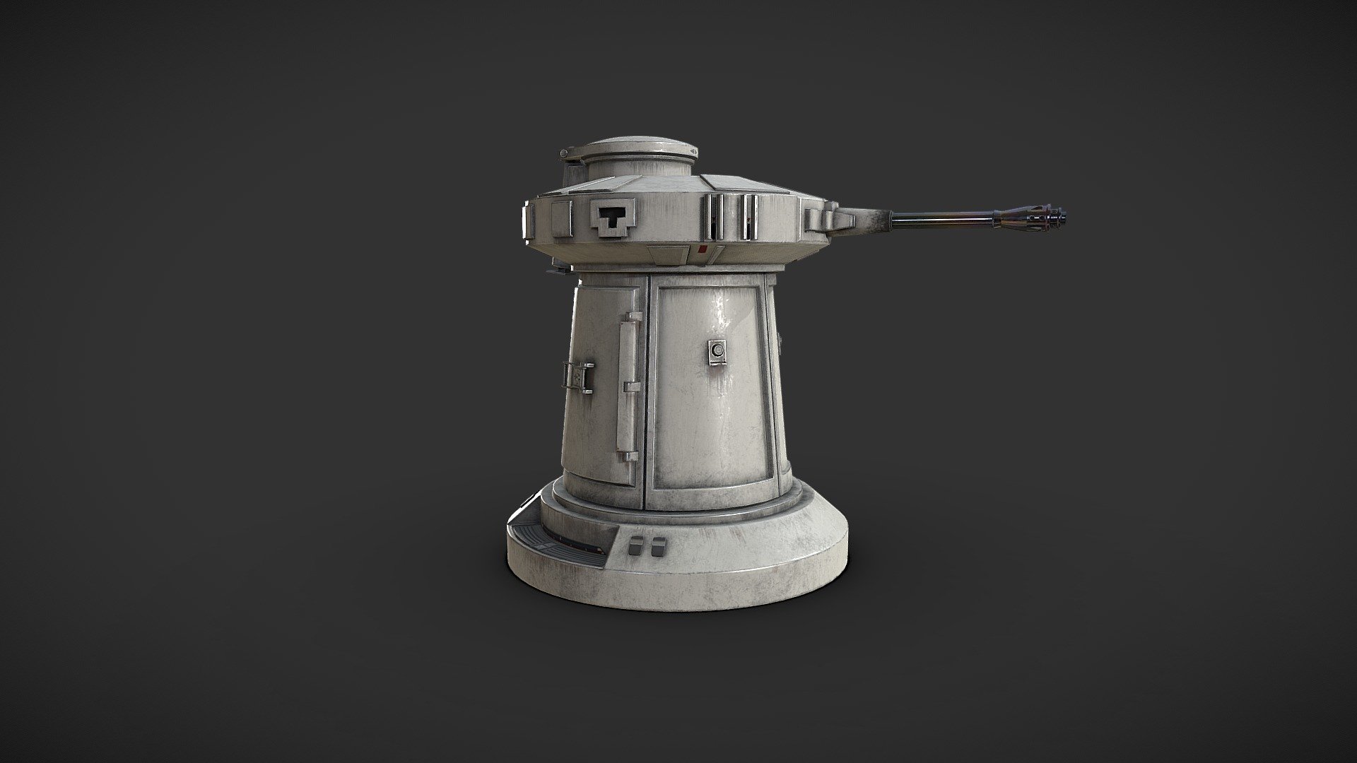 F9 Cannon Battery - Star Wars - Laser Turret - Buy Royalty Free 3D ...