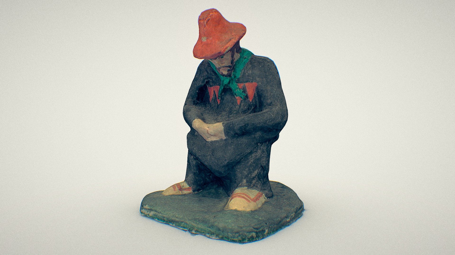 Caganer Patumaire (plasterboard figurine)