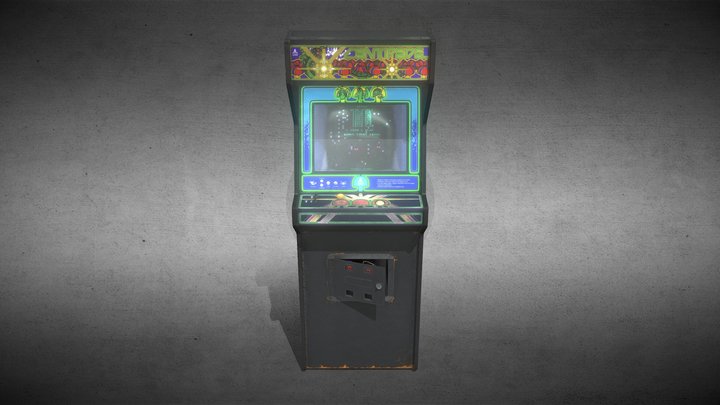 Centipede Arcade Cabinet 3D Model