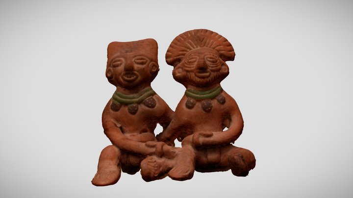 Figurine Inah Mexico 3D Model