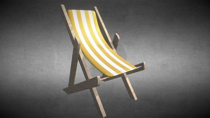 Beach Chair (Relaxing time) 3D Model