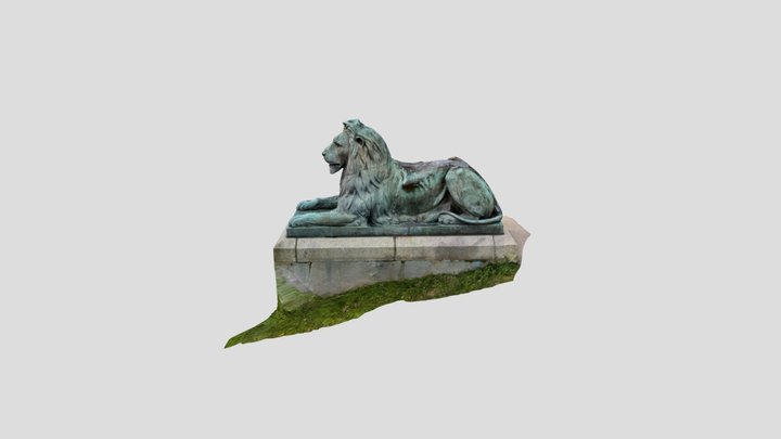 North Lion, Dingle Tower 3D Model