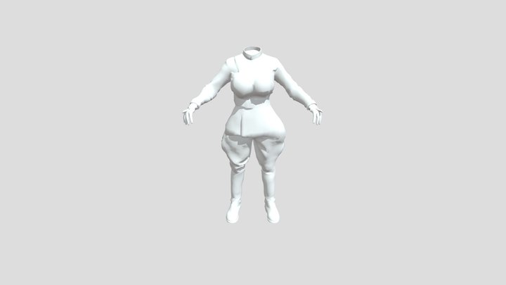 speaker women titan body 3D Model