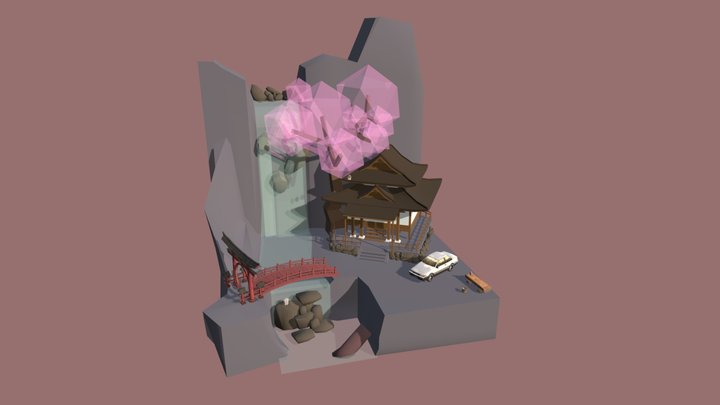DAE Diorama - GRANDMA'S HOUSE 3D Model