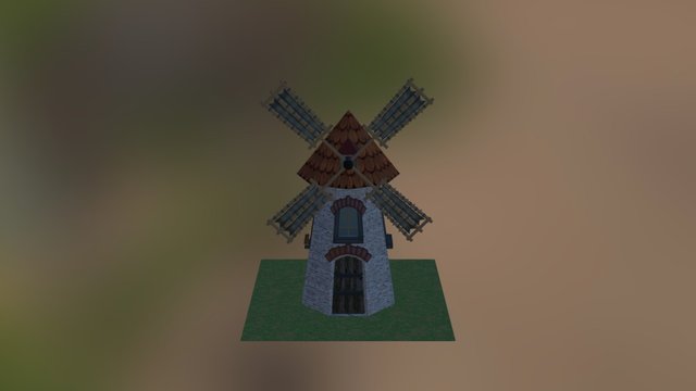 Medieval Mill 3D Model