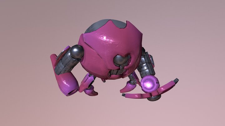 Charger Injured Idle Cycle 3D Model