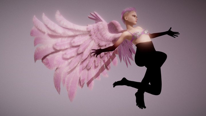Angel Burst 3D Model