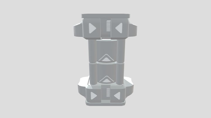Silo Game Asset 3D Model