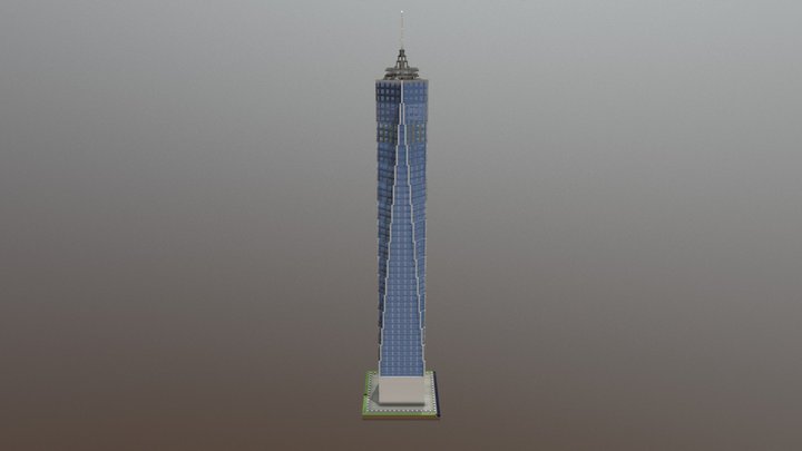 Landmark City Freedom Tower 3D Model