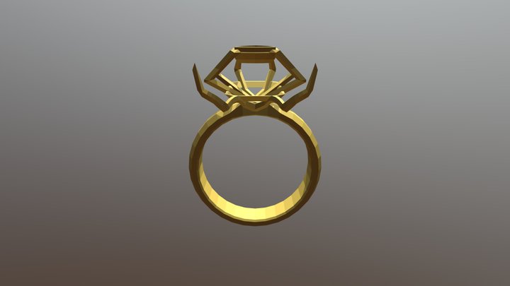 Near Complete Ring 3D Model