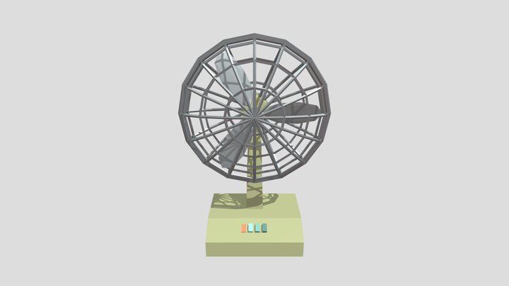 Low Poly Desk Fan