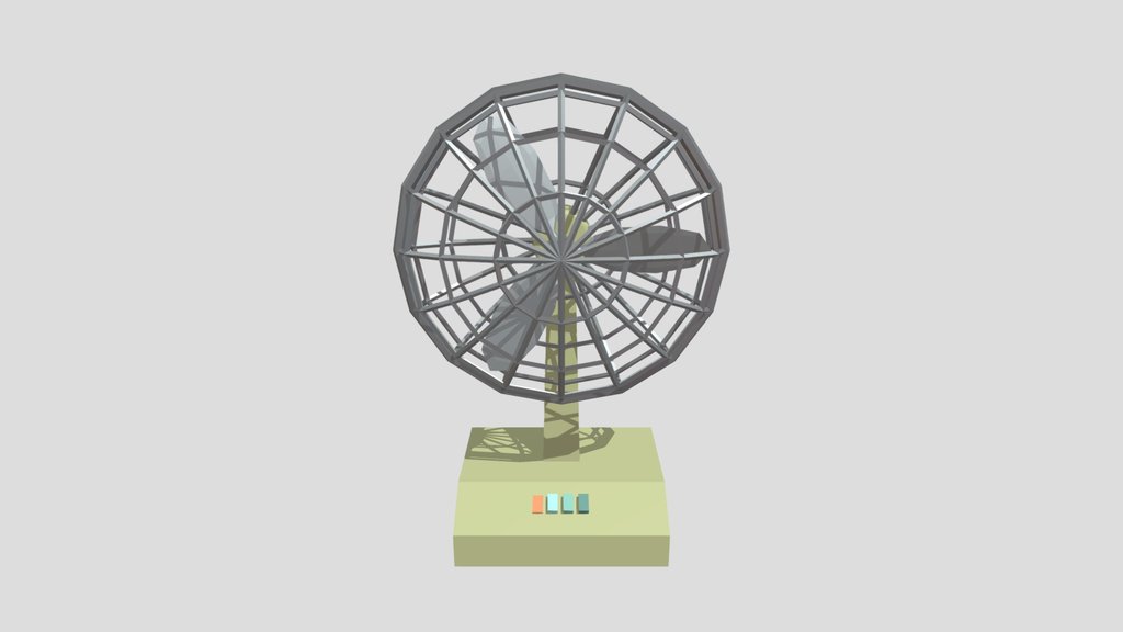 Low Poly Desk Fan