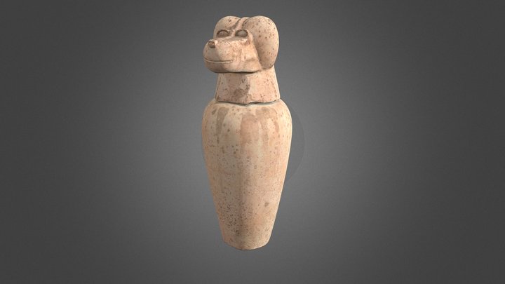 Canopic Jar (Ape) 3D Model