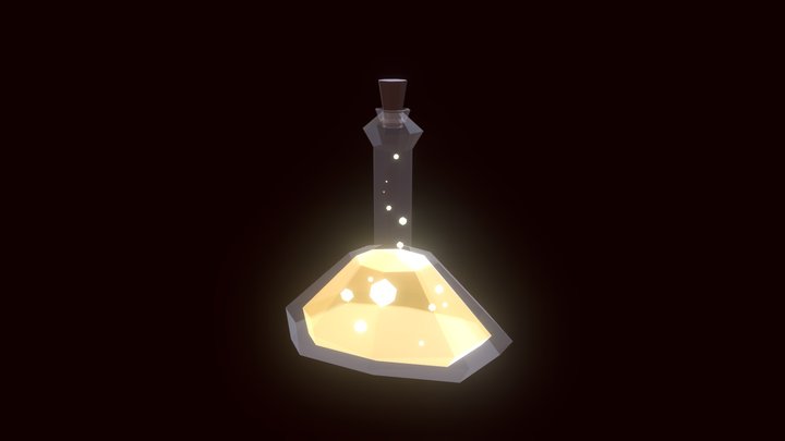 Potion- gold 3D Model