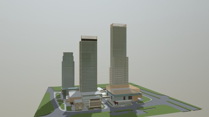 60237-60238-60239-60240嘉里中心 3D Model