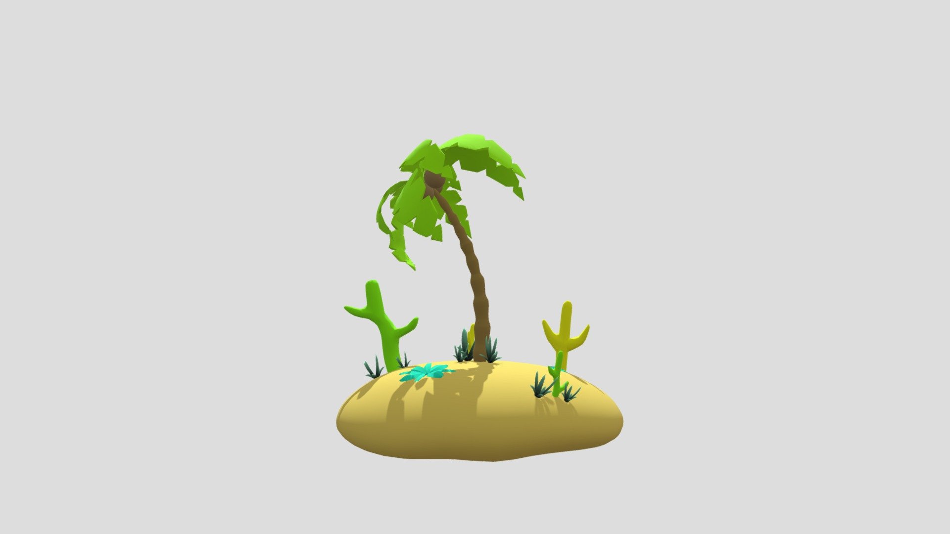 island - 3D model by hipsdigiart [3442d9d] - Sketchfab