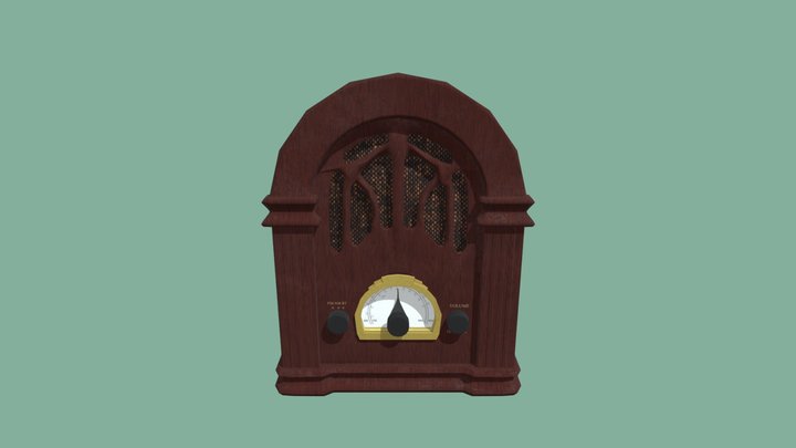 Realistic radio 3D Model