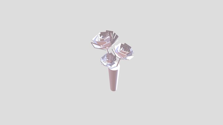 Rose Vase 3D Model