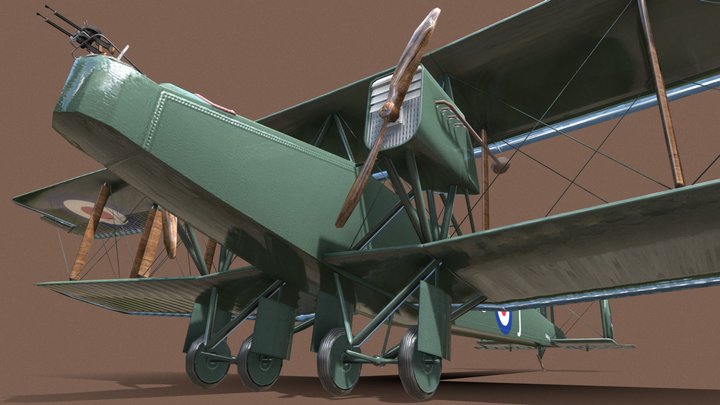 Airplane Handley 3D Model
