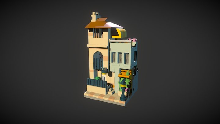 Traditional-modern villa 3D Model