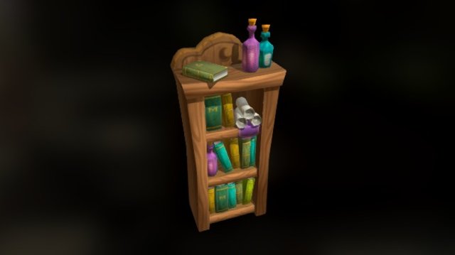 Bookcase 3D Model