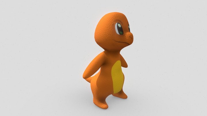CHARMANDER UV TESTE 3D Model