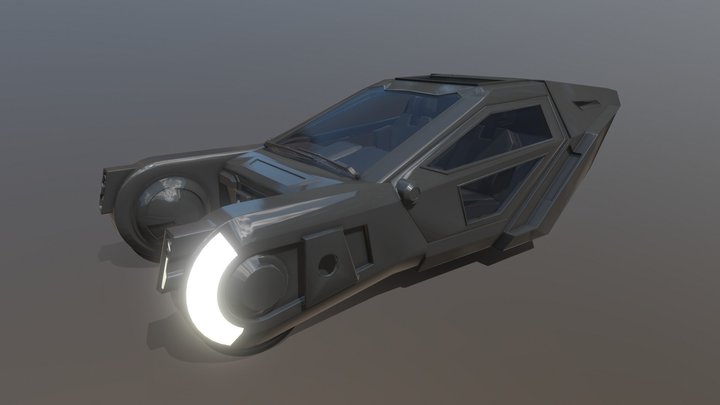 Blade Runner, K's Spinner (Week 5 WIP) 3D Model