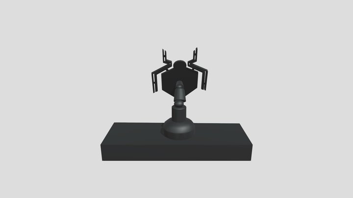 Spiderman logo statue 3D Model