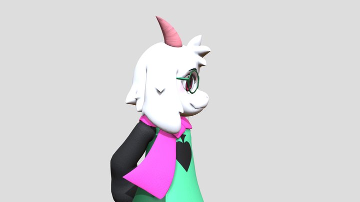 Ralsei - The Prince, Alone in Deepest Dark 3D Model