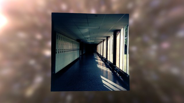 School Hallway 3D Model