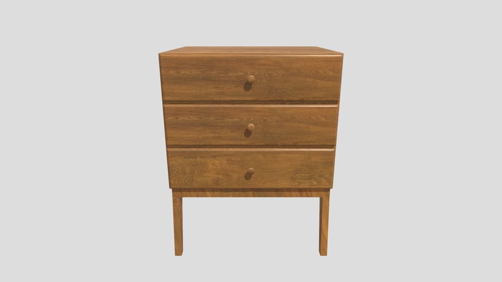 Wooden Night Stand Table Drawer
