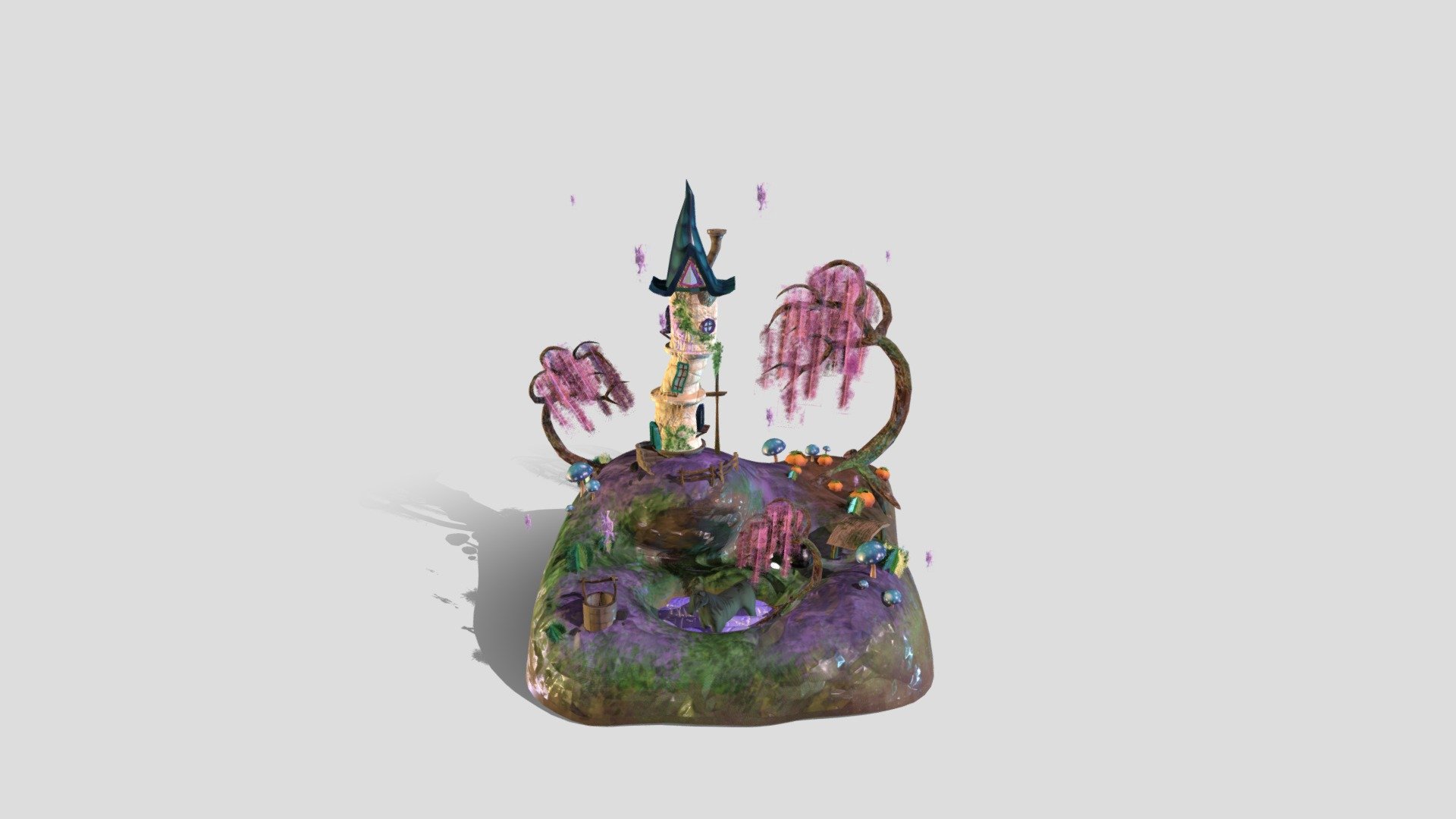 Wizard Tower Diorama - Download Free 3D model by Vloosh [344adaf ...