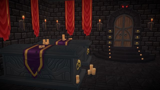 Dungeon Crypt - Diorama 3D Model