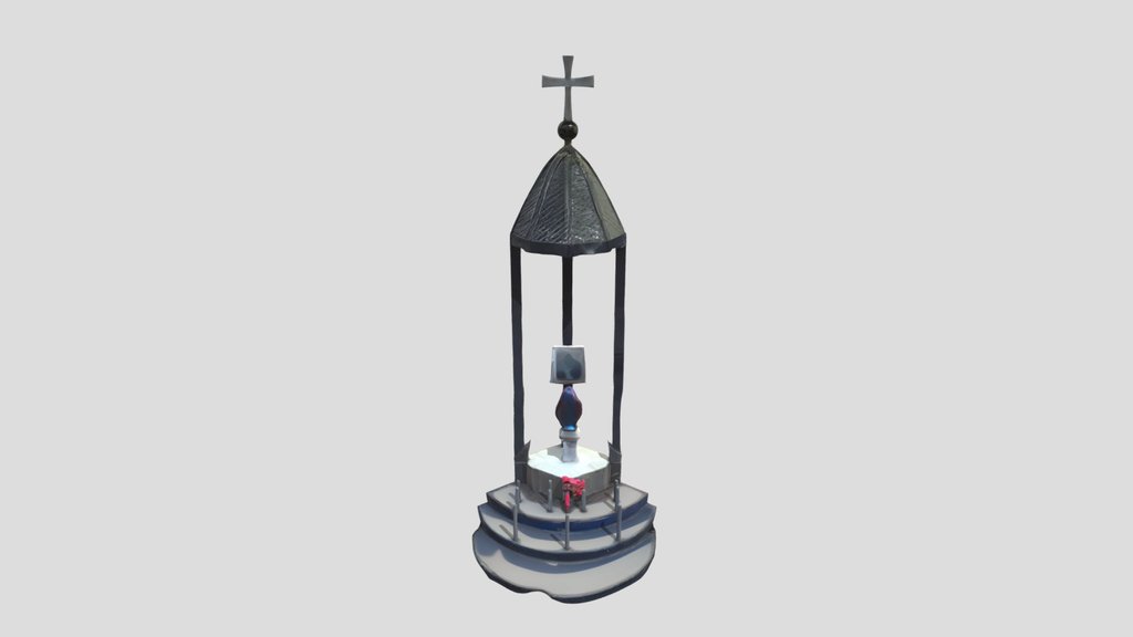 small roadside religious shrine