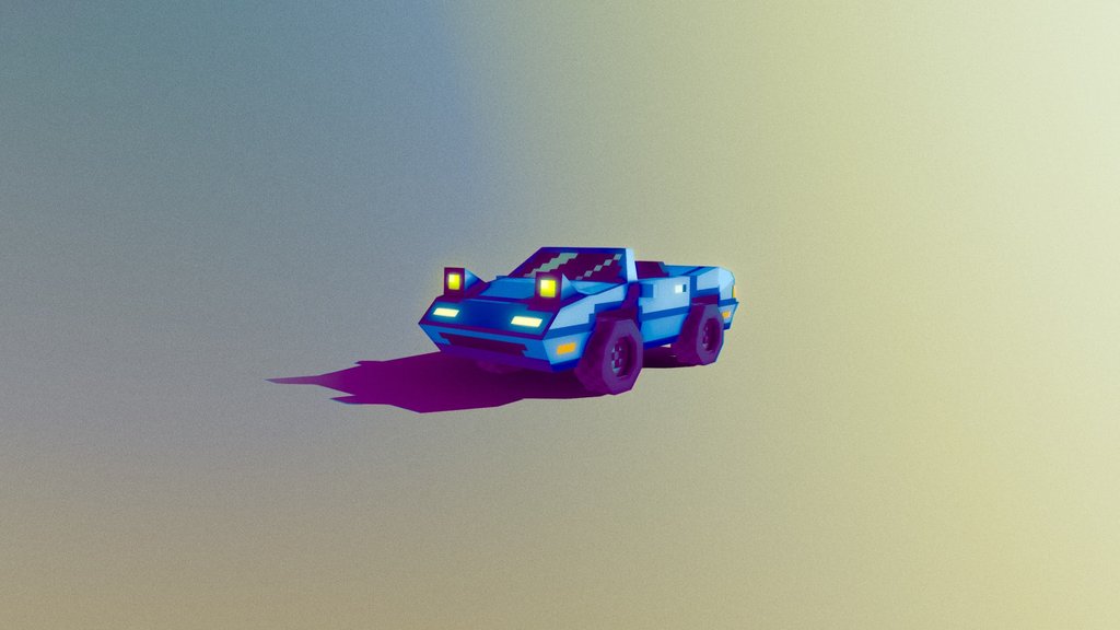 low-poly mazda miata