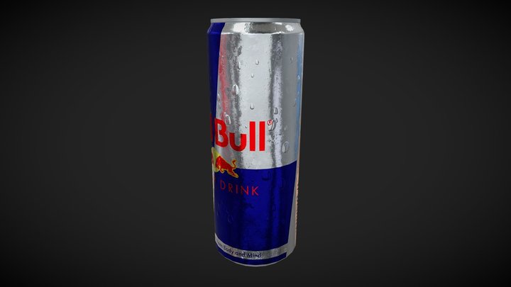 Red Bull Can Wet 3D Model