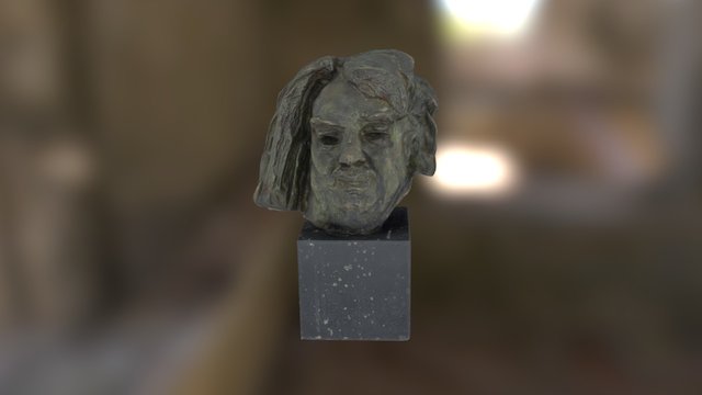 Auguste Rodin's Tête de Balzac [Head of Balzac] 3D Model