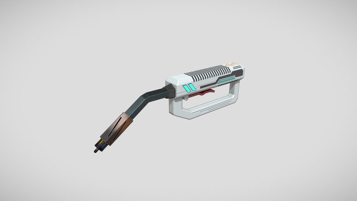 Futuristic Welding Gun 3D Model