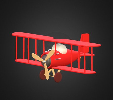 Funkier biplane 3D Model