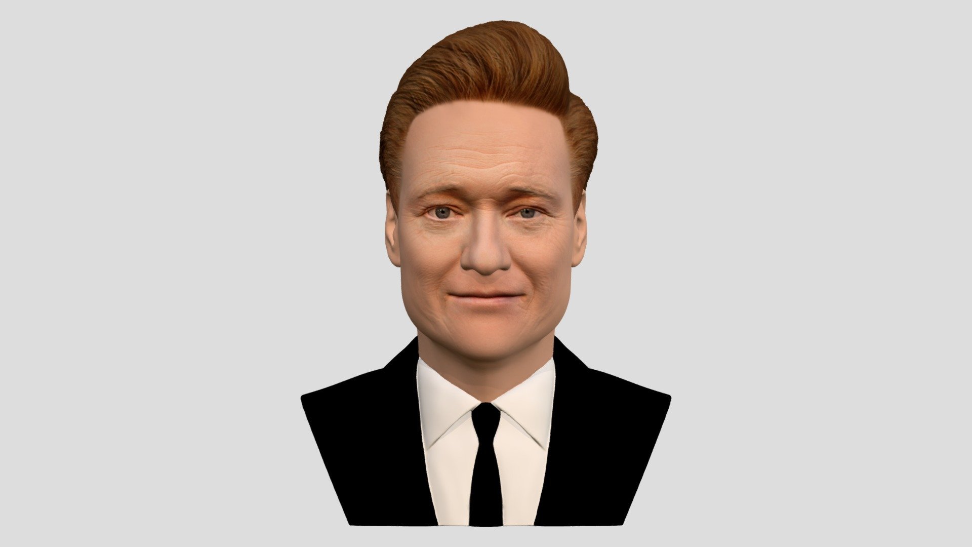 Conan O'Brien bust for full color 3D printing