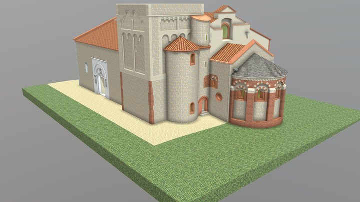 Eglise Saint-Jean-le-Vieux de Perpignan 3D Model