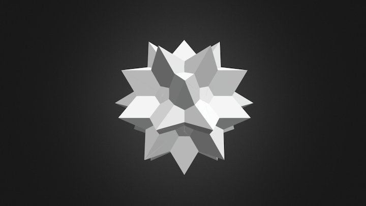 Great Icosidodecahedron 3D Model
